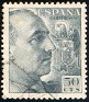 Spain - 1949 - General Franco - 50 CTS - Pizarra - Dictator, Army General - Edifil 1053 - 0